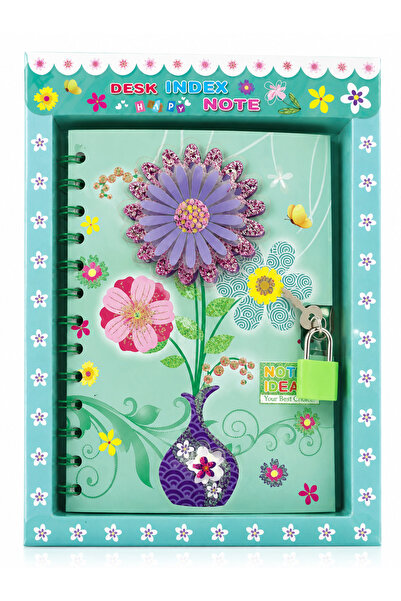 Generic Brand دفتر مذكرات فاخر مع قفل ومفتاح – تصميم أنيق لحفظ الملاحظات والأ...