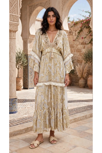 IKKXA Golden Heritage Grace Dress