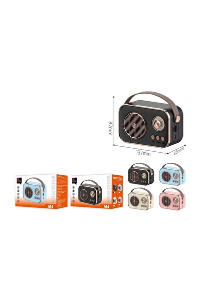 TEKNOTİMER Sevimli tarzı küçük FM Radyo USB/TF kart/AUX yüksek ses kalitesi R...