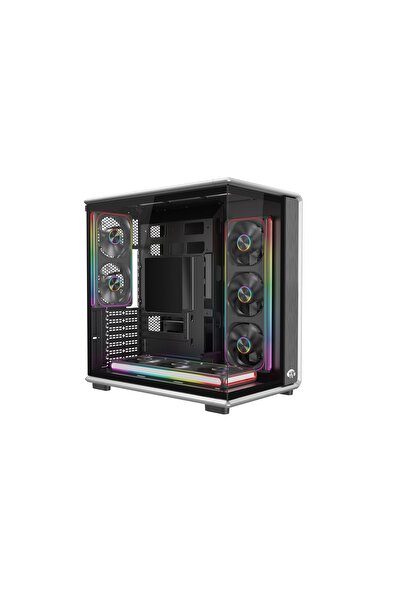 Strong Vhagar 8x 120mm ARGB Fanlı Kumandalı Gaming Akvaryum Siyah Kasa (Power...