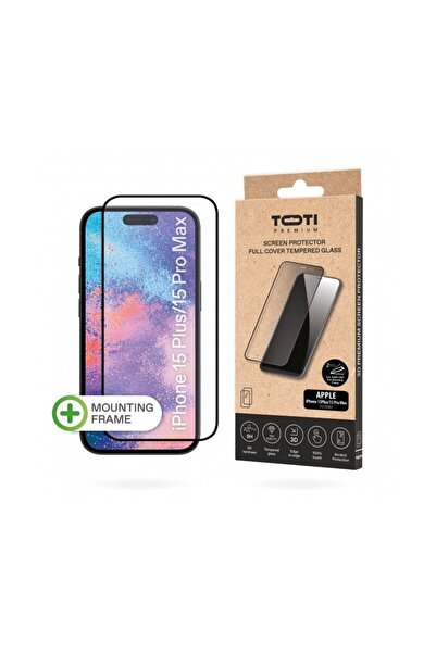 OEM Premium Tempered Glass 3D Ολόκληρης Οθόνης Apple iPhone 15 Plus / 15 Pro ...