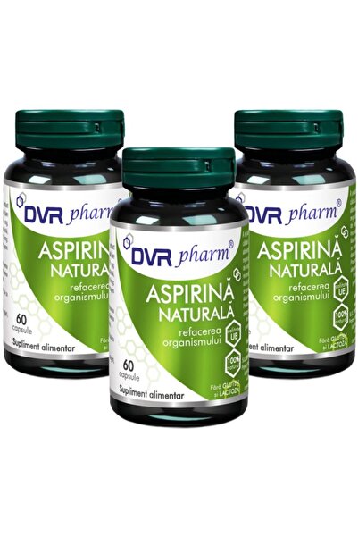 DVR Pharm Pachet Aspirina naturala forte "Refacerea organismului", 3x60cps