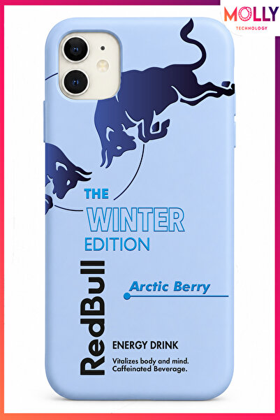 Molly iPhone 11 İçin Bebe Mavisi The Winter Edition Desenli İçi Kadife Siliko...
