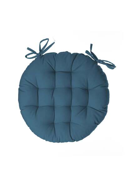 Atmosphera Pernă rotundă pentru scaun - Albastru, D.38 cm