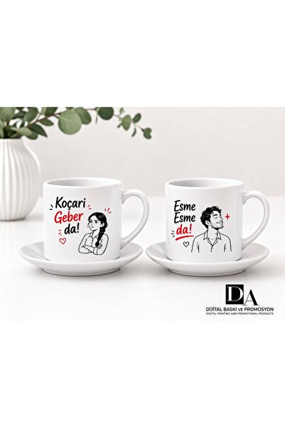 DA DİJİTAL DA DİJİTTAL Adil ile Esme Esdil Hediyelik Fincan
