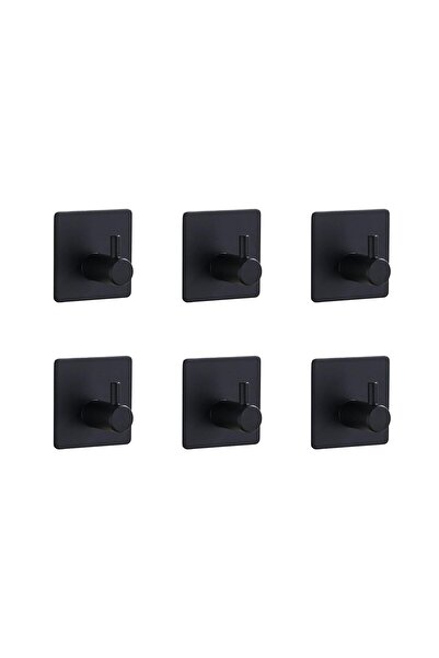 STARSTAR Heavy-duty plastic hooks, 6-pack wall hooks, stainless steel hooks, ...