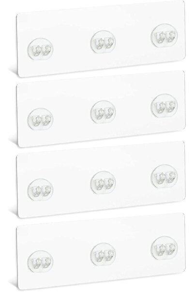 STARSTAR 8 - pc Shower Rack Replacement Hooks, No Drilling Required, Transpar...