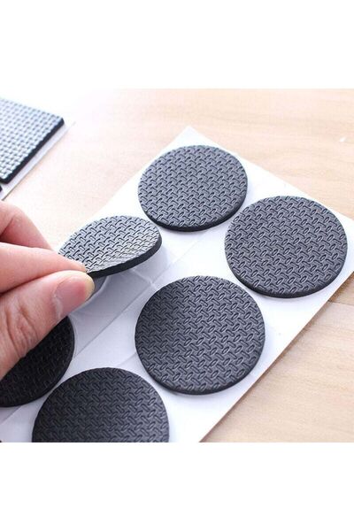 STARSTAR Anti-slip mats rubber mats, 24 pieces per pack, 50mm, floor protecto...