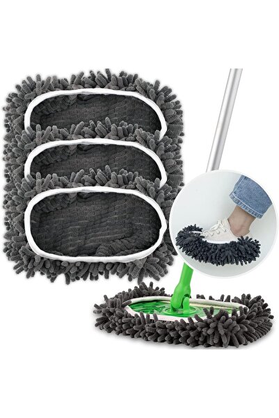 Morvena Picks Huse pentru mop rezistente la praf, pachet de 3 tampoane de cur...