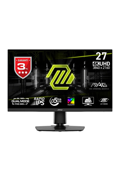 MSI MAG 272URDF E16 27 Dual Çözünürlük 4K 160Hz - FHD 320Hz 0.5ms HDMI DP AMD...