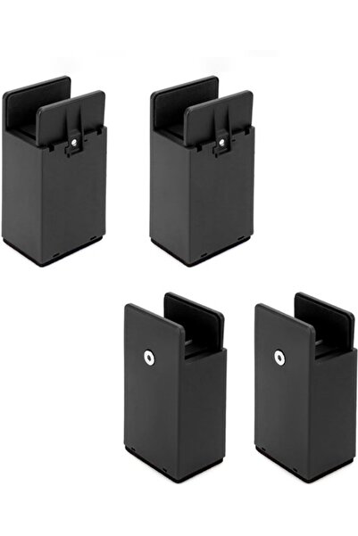 STARSTAR 4-Pack Heavy Duty Furniture Riser - 10cm Height Black - for Square o...