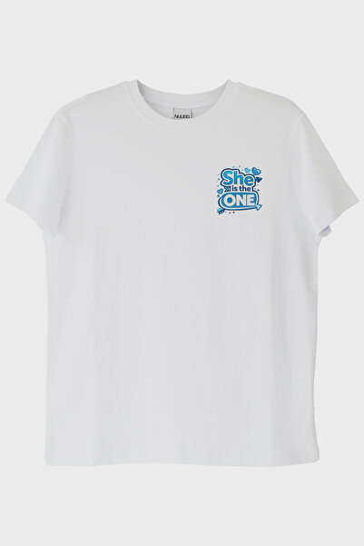 lofux She Is the One White T-Shirt