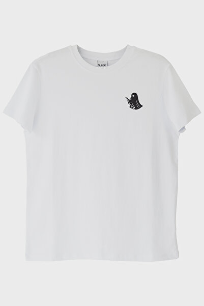 lofux Cute Ghost White T-Shirt