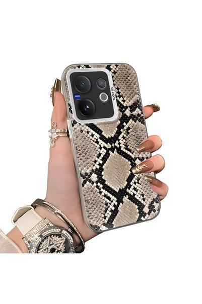 ucuc Vivo V60 Compatible Hard Acrylic Back Silicone Edge Lens Protection Case