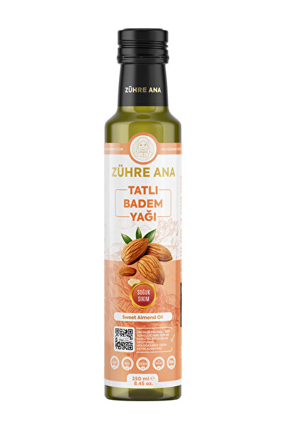 Zühre Ana Saf Soğuk Sıkım Tatlı Badem Yağı 250 Ml
