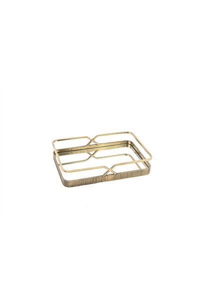 Mikasa Moor Antique Gold Mirrored Tray 30X21X6Cm