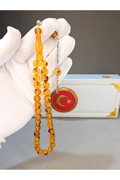 TESPİH KÖŞESİ Insect Fossil Aircraft Glass Prayers Beads