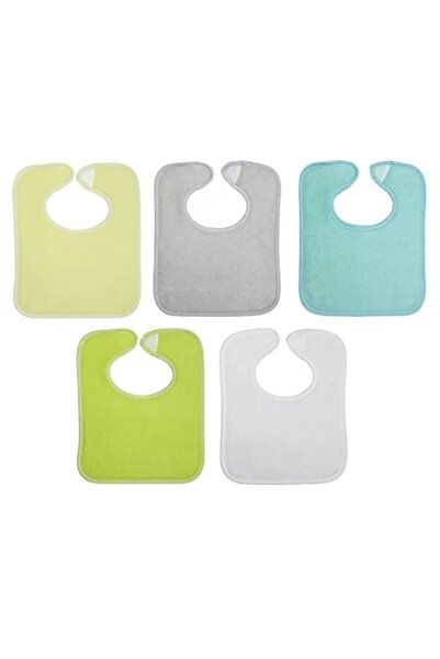 Babycalin Set de 5 bavețele pentru bebeluși BabyColin, 20x25cm, multicolore