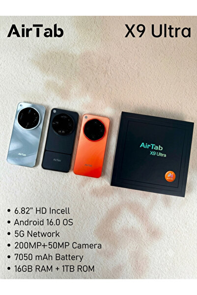 Generic AIRTAP X9-ULTRA MOBILE 16GBRAM-1TP ROM (أسود)