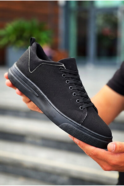 Zerenyus Pantofi casual pentru bărbați ZRK-X204 Premium Black Linen cu talpă ...