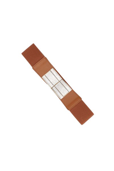 ButicCochet Curea lată, tip curea de pantaloni, pentru femei, din material el...