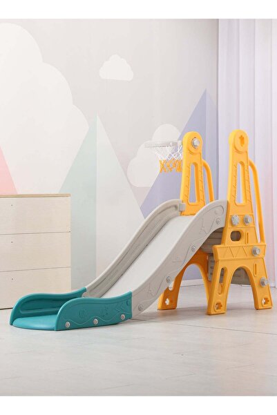 FUNZ 3 in 1 Kids Play Climber Slide Playset Folding Slide for Toddlers with B...