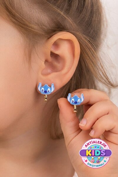 Lynare Non-Perforated Clip-On Children's Earrings for Kids Without Ear Holes
