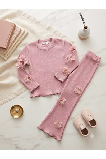 renkli diyar طقم ملابس للأطفال البنات مكون من قطعتين: بلوزة بأكمام طويلة وبنط...