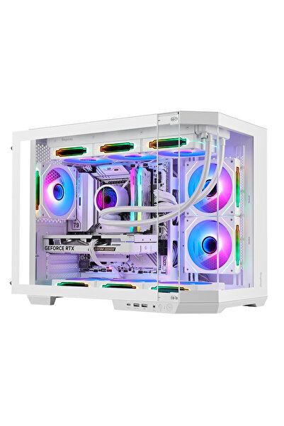 Segotep Lumi 3T Beyaz 750W 80+ Bronze Midi Tower Kasa (6xARGB Fan)