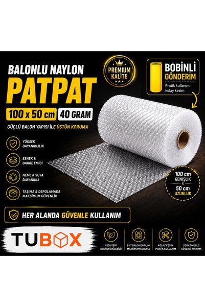 TUBOX Balonlu Naylon Pat Pat 100cm x 50m 40 gr