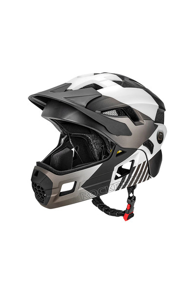 ROCKBROS Cască pentru copii cu protecție detașabilă și reglaj M (54-57) pentr...