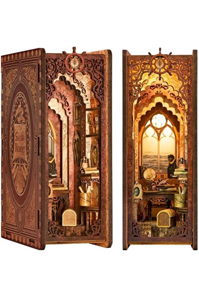 CuteFunPieces 3D пъзел-книга  "Направи си сам " за гръб на книга, с LED светл...