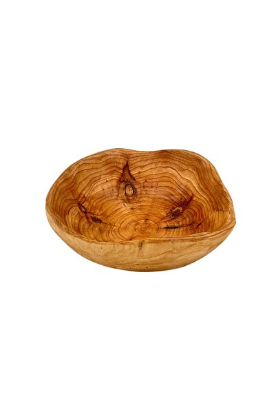 B&D Wooden Fruit Bowl – Premium Natural Wood Fruit Serving Bowl for Kitchen C...