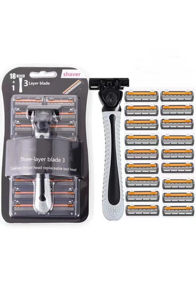 Choice Grey Shaver Brand New Design Men Razor Shaving Three Layer Shaver Reus...