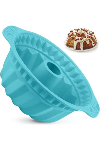 STARSTAR Silicone corrugated baking pan, non-stick material, with sturdy hand...