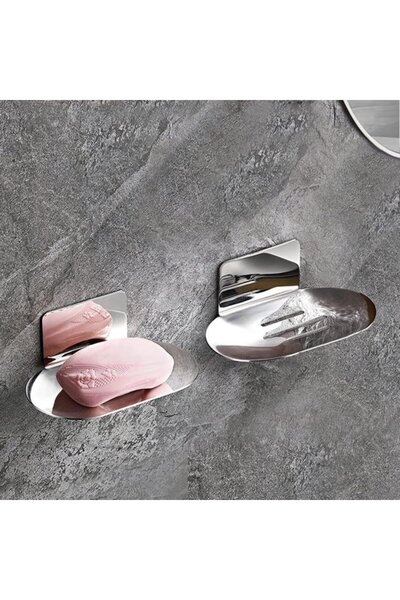 STARSTAR Soap Dish - 2 Pieces Chrome Plate Stainless Steel Soap Holder, Non-d...