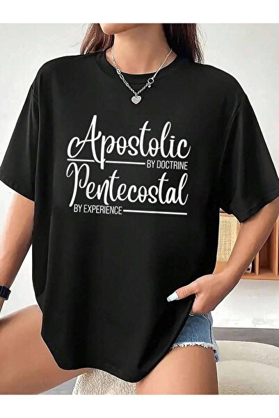 LİNA06 100% Cotton Women Tshirt Apostolic Doctrine Pentecostal By Experience ...