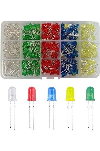 Morvena Picks Kit de diode LED de 400 de bucăți de 5 mm - Diode luminoase cu ...
