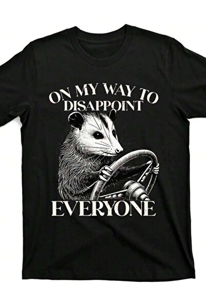 LİNA06 قميص بطبعة "I'on To Disappoint Everyone Possum Driving" - قميص كاجوال ...