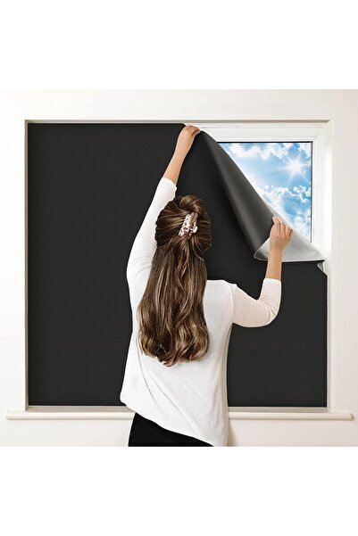STARSTAR 100% Blackout Bedroom Curtains, Portable DIY Travel Blinds with Stic...