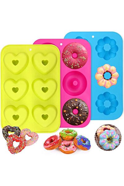 STARSTAR Silicone donut molds, non-stick baking pan, heat resistant up to 260°C