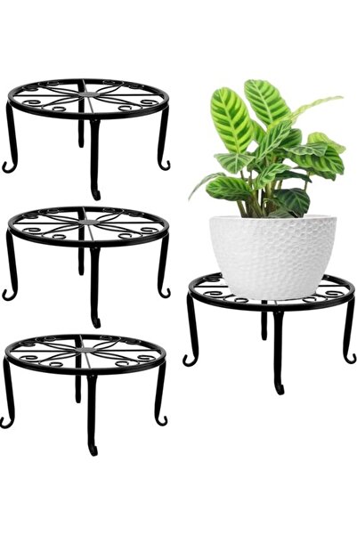 Morvena Picks Suport metalic pentru plante - 23 cm - negru - set de 3