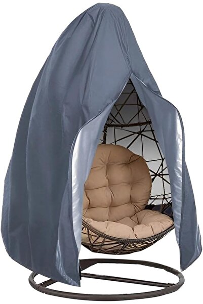 STARSTAR Grey 190x115cm Thickened Oxford Cloth Zipper Drawstring Hanging Egg ...
