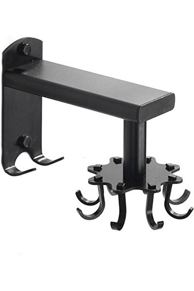 STARSTAR 360° rotatable black wall hook with 8 hooks – for kitchen utensils, ...