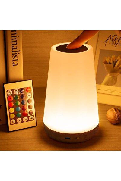 STARSTAR 13-color changing night light, RGB remote control touch dimming port...
