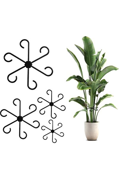 STARSTAR 4Pcs Transparent Plant Support Clips, Monstera Anti-Tipping Hydropon...