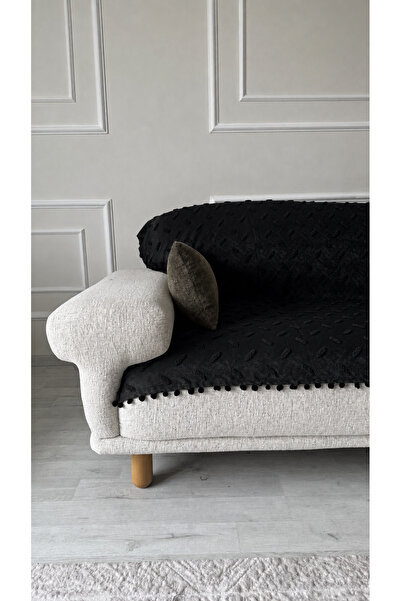 DİLETTO Home Bohemian Striped Tasseled Sofa Bed Sofa Cover 190X220