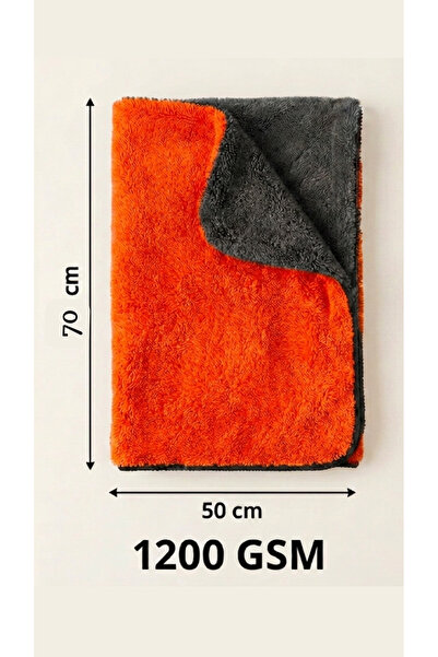parlawax Çift Kat Mikrofiber Oto Kurulama Havlusu 50×70 1200GSM