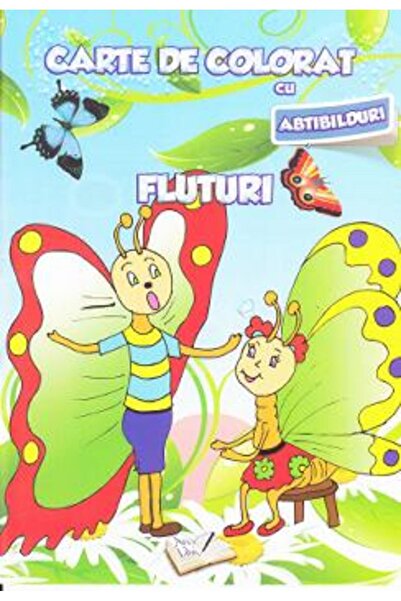 ARS LIBRI Fluturi - Carte de colorat cu abtibilduri