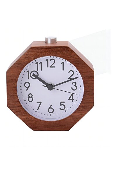 STARSTAR Wooden alarm clock, silent with digital wake-up, backlit, snooze fun...